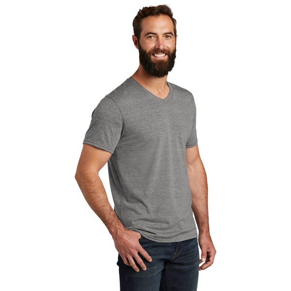 Allmade® Tri-Blend Full Color V-Neck Unisex Tee