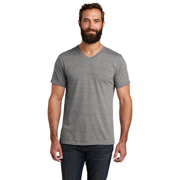 Allmade® Tri-Blend Full Color V-Neck Unisex Tee