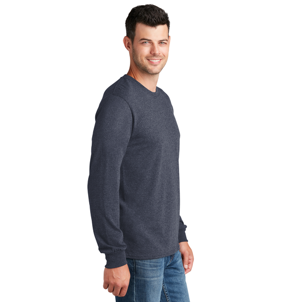 Port & Company® 100% Cotton Long Sleeve Men's Tee