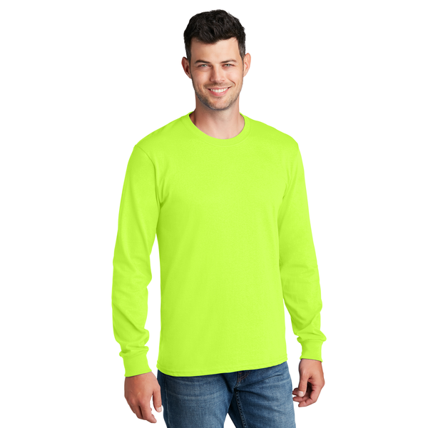 Port & Company® 100% Cotton Long Sleeve Men's Tee