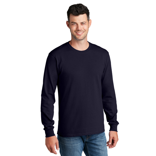 Port & Company® 100% Cotton Long Sleeve Men's Tee