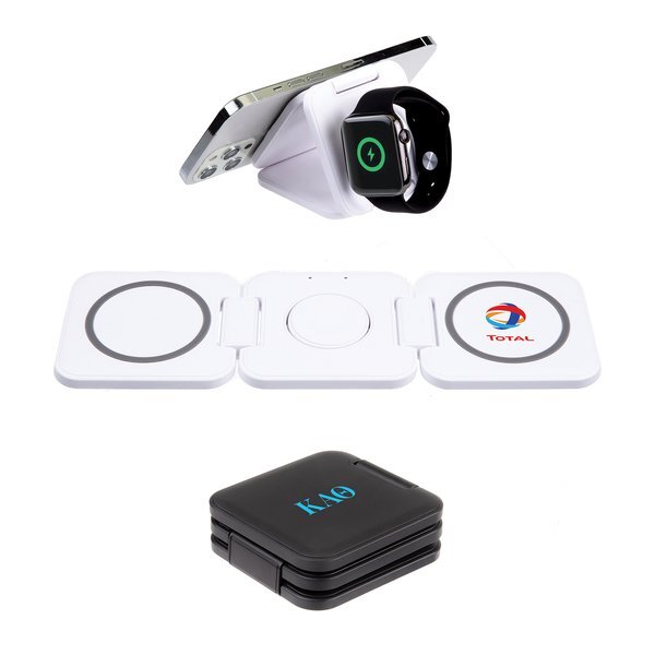 Folding 3-in-1 Wireless Charging Station