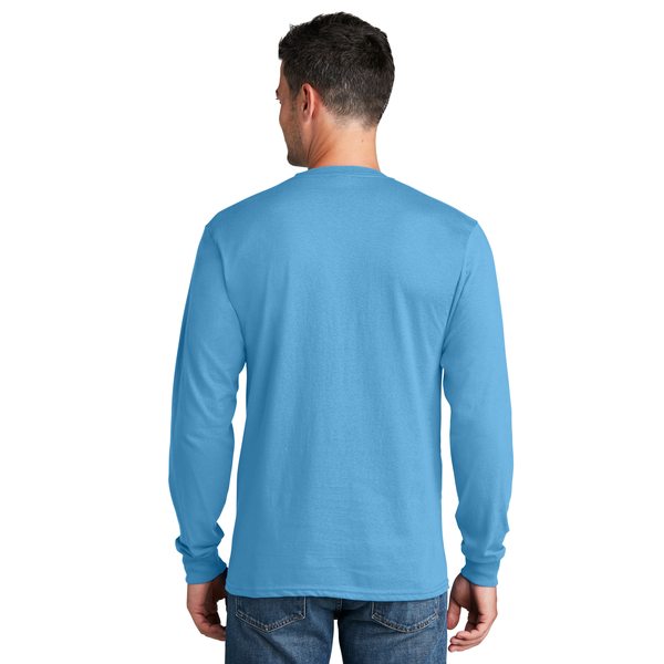 Port & Company® 100% Cotton Full Color Long Sleeve Men's Tee