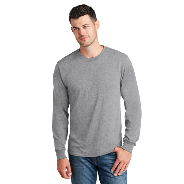 Port & Company® 100% Cotton Full Color Long Sleeve Men's Tee