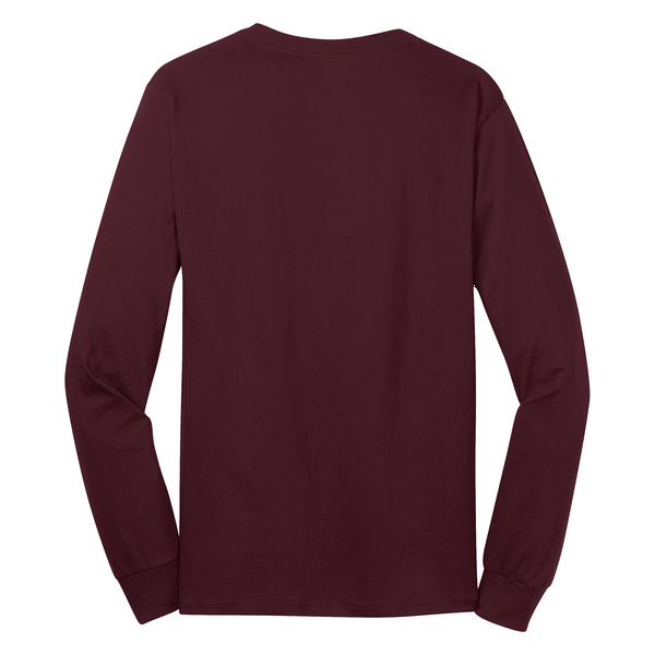 Port & Company® 100% Cotton Full Color Long Sleeve Men's Tee