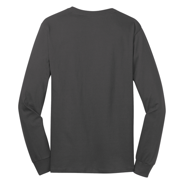 Port & Company® 100% Cotton Full Color Long Sleeve Men's Tee