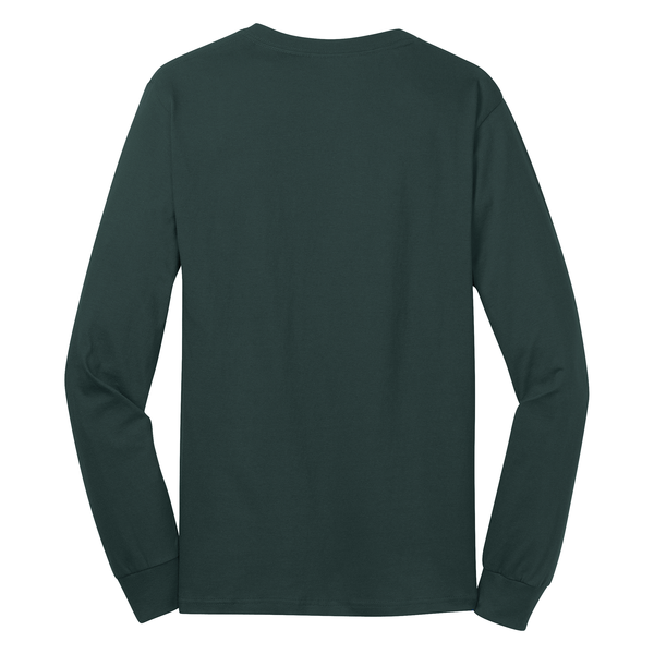 Port & Company® 100% Cotton Full Color Long Sleeve Men's Tee