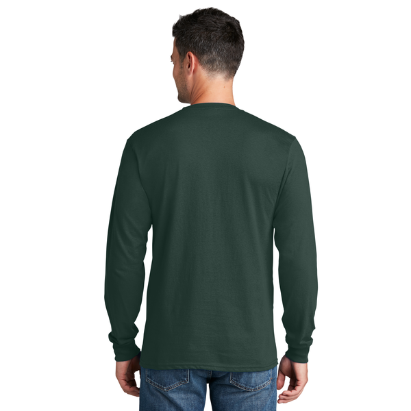 Port & Company® 100% Cotton Full Color Long Sleeve Men's Tee