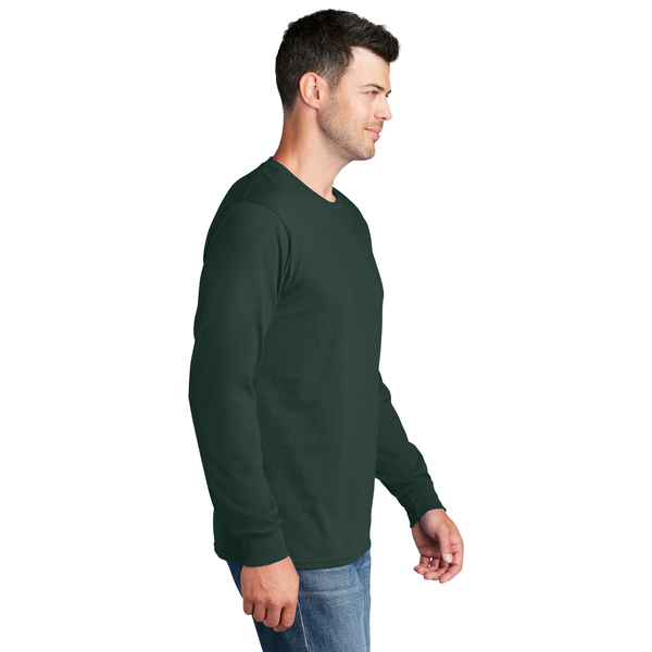 Port & Company® 100% Cotton Full Color Long Sleeve Men's Tee
