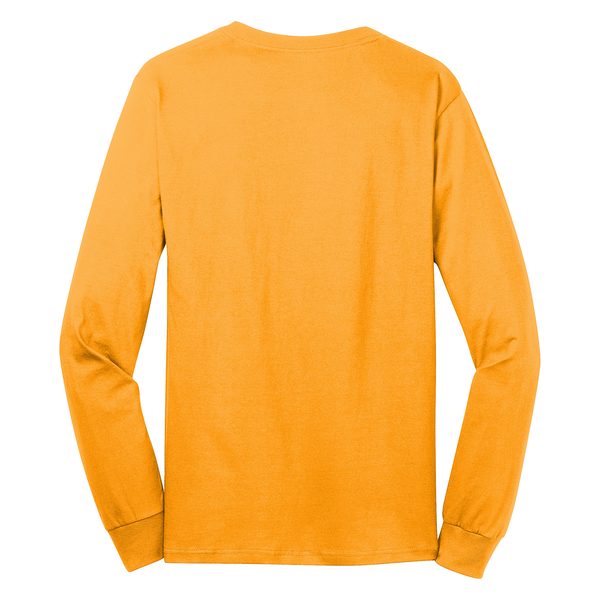 Port & Company® 100% Cotton Full Color Long Sleeve Men's Tee
