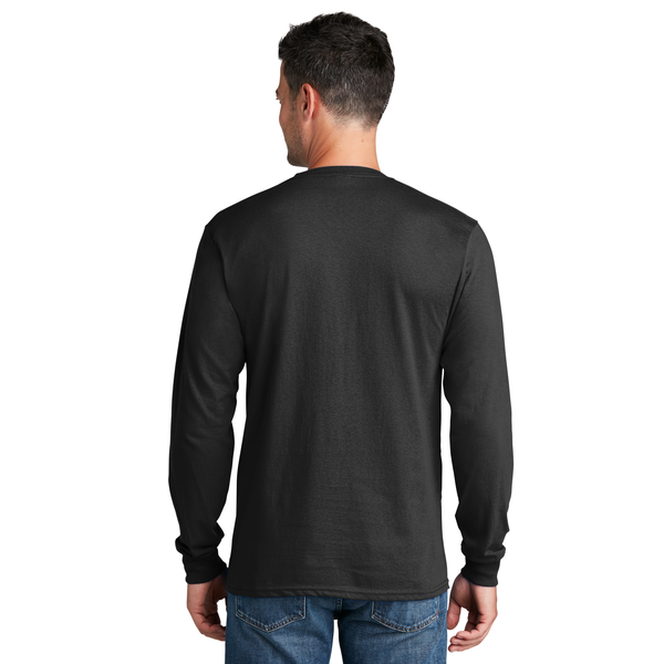 Port & Company® 100% Cotton Full Color Long Sleeve Men's Tee