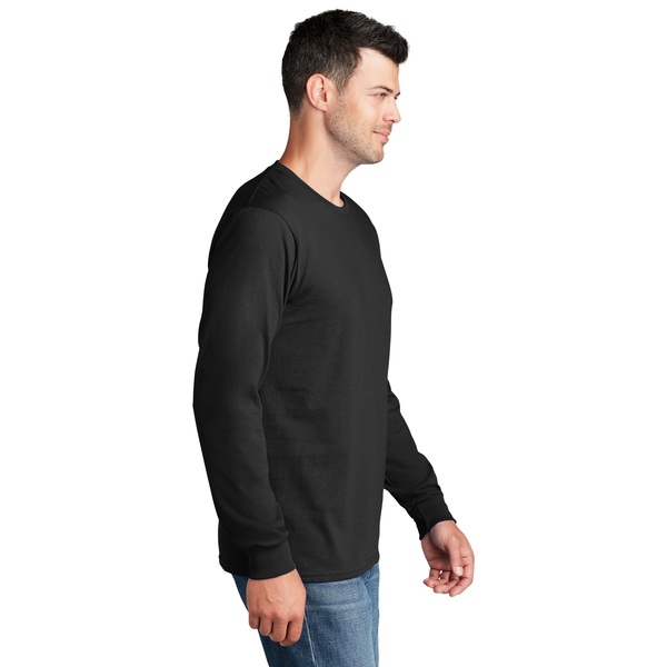 Port & Company® 100% Cotton Full Color Long Sleeve Men's Tee