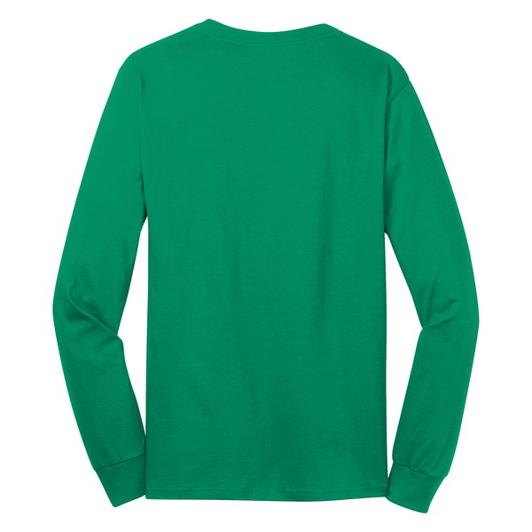 Port & Company® 100% Cotton Full Color Long Sleeve Men's Tee