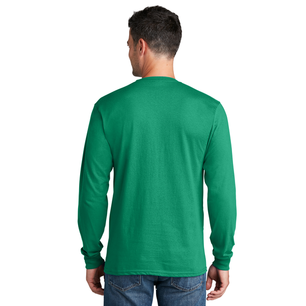 Port & Company® 100% Cotton Full Color Long Sleeve Men's Tee