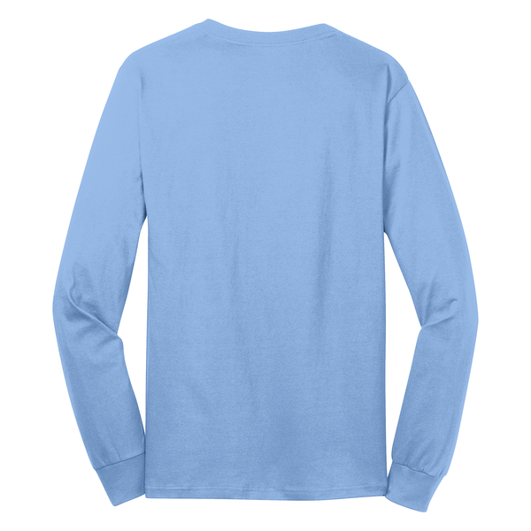 Port & Company® 100% Cotton Full Color Long Sleeve Men's Tee