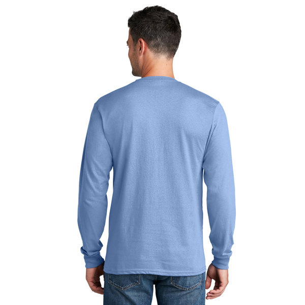 Port & Company® 100% Cotton Full Color Long Sleeve Men's Tee