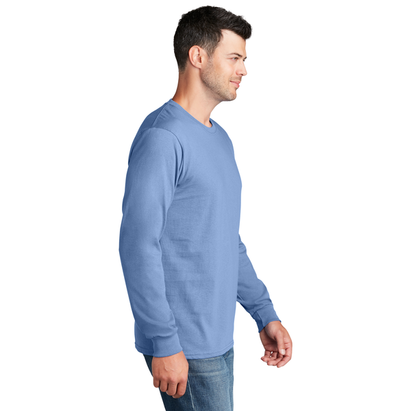 Port & Company® 100% Cotton Full Color Long Sleeve Men's Tee