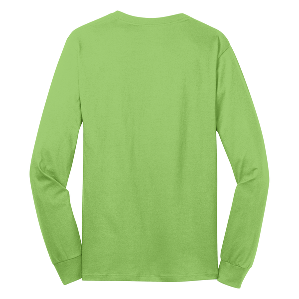 Port & Company® 100% Cotton Full Color Long Sleeve Men's Tee