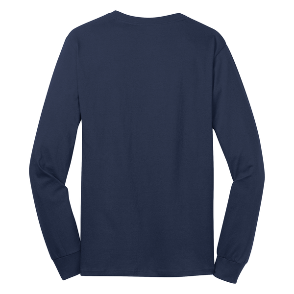 Port & Company® 100% Cotton Full Color Long Sleeve Men's Tee