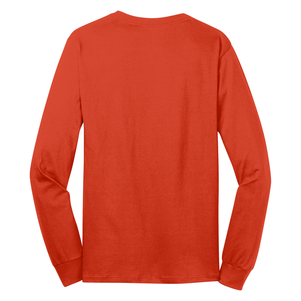 Port & Company® 100% Cotton Full Color Long Sleeve Men's Tee