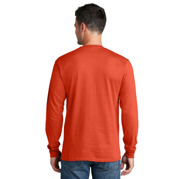 Port & Company® 100% Cotton Full Color Long Sleeve Men's Tee