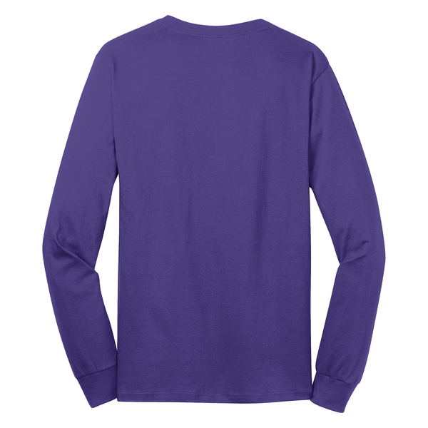 Port & Company® 100% Cotton Full Color Long Sleeve Men's Tee