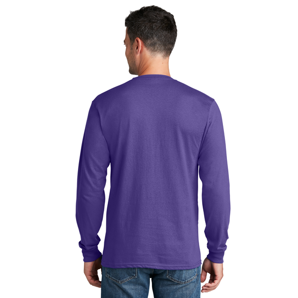Port & Company® 100% Cotton Full Color Long Sleeve Men's Tee