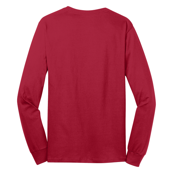 Port & Company® 100% Cotton Full Color Long Sleeve Men's Tee