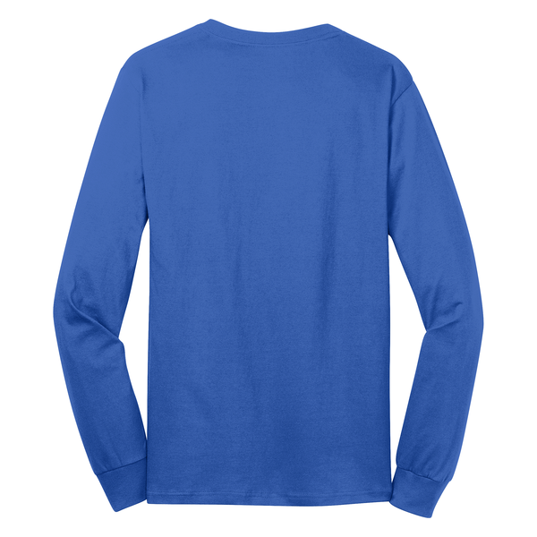Port & Company® 100% Cotton Full Color Long Sleeve Men's Tee