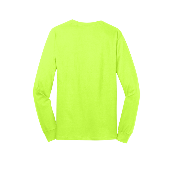 Port & Company® 100% Cotton Full Color Long Sleeve Men's Tee