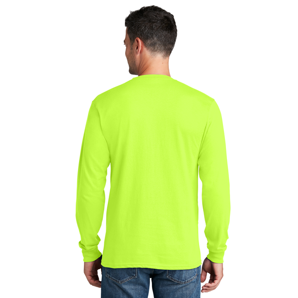 Port & Company® 100% Cotton Full Color Long Sleeve Men's Tee