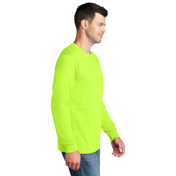 Port & Company® 100% Cotton Full Color Long Sleeve Men's Tee