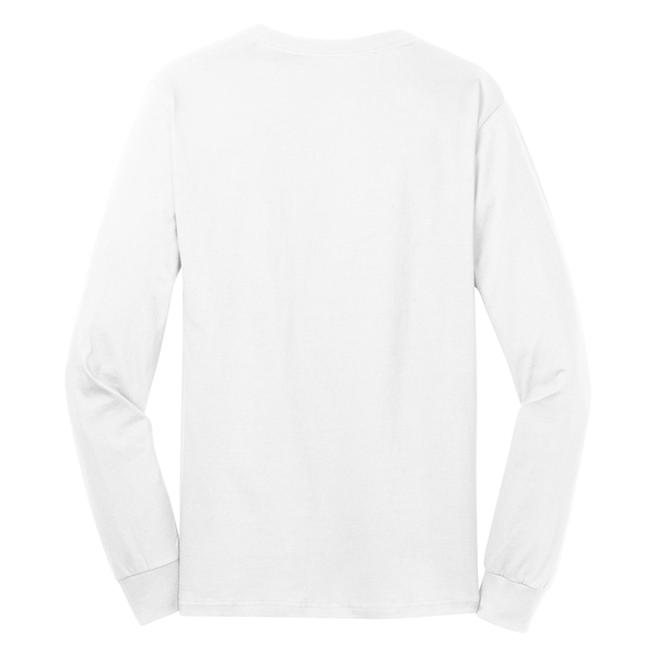 Port & Company® 100% Cotton Full Color Long Sleeve Men's Tee