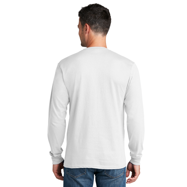 Port & Company® 100% Cotton Full Color Long Sleeve Men's Tee