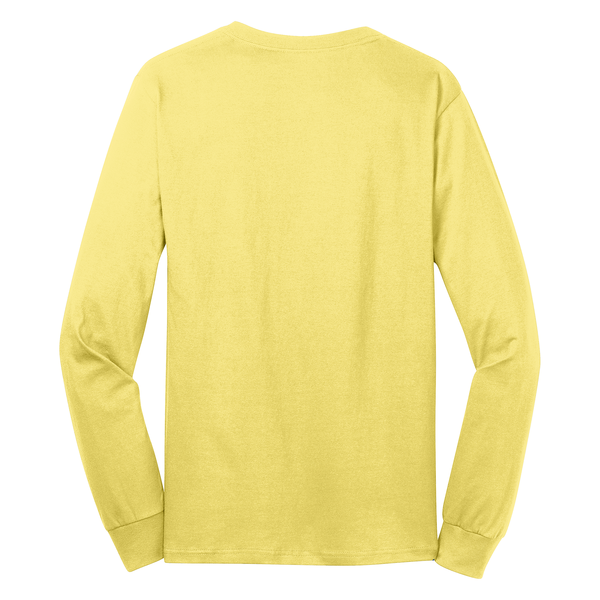 Port & Company® 100% Cotton Full Color Long Sleeve Men's Tee