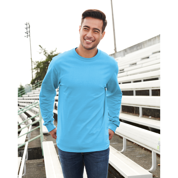 Port & Company® Essential Heavyweight 100% Cotton Full Color Unisex Long Sleeve Tee