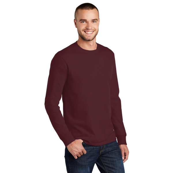 Port & Company® Essential Heavyweight 100% Cotton Full Color Unisex Long Sleeve Tee