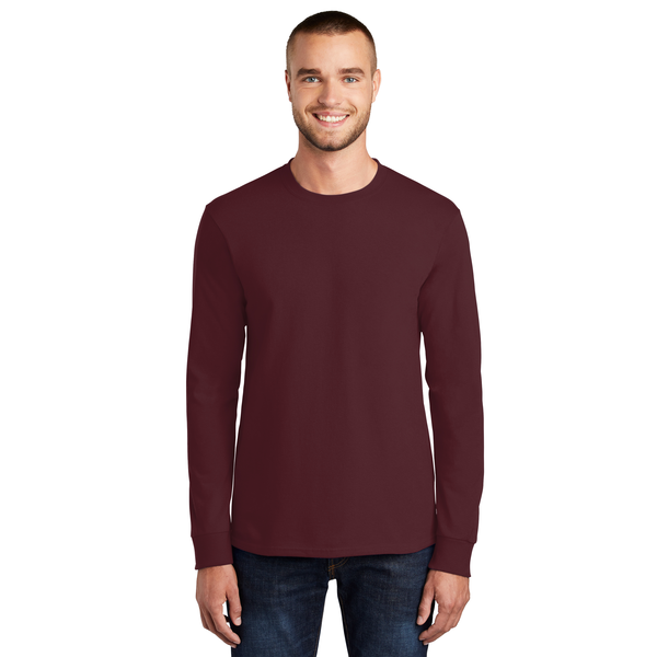 Port & Company® Essential Heavyweight 100% Cotton Full Color Unisex Long Sleeve Tee