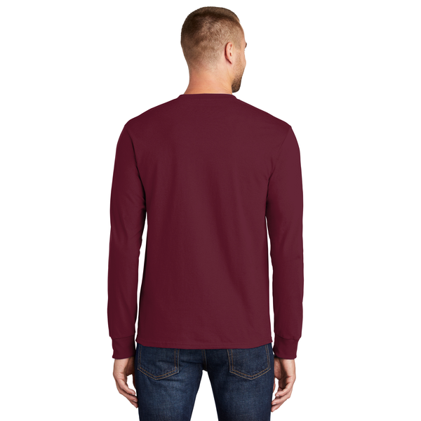 Port & Company® Essential Heavyweight 100% Cotton Full Color Unisex Long Sleeve Tee