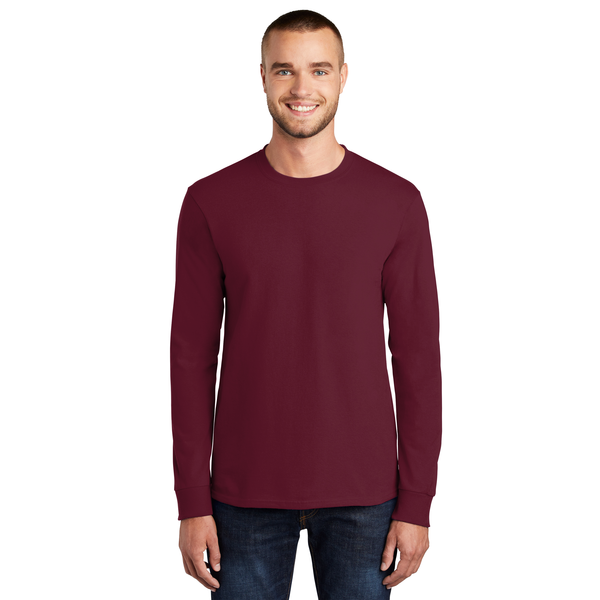 Port & Company® Essential Heavyweight 100% Cotton Full Color Unisex Long Sleeve Tee
