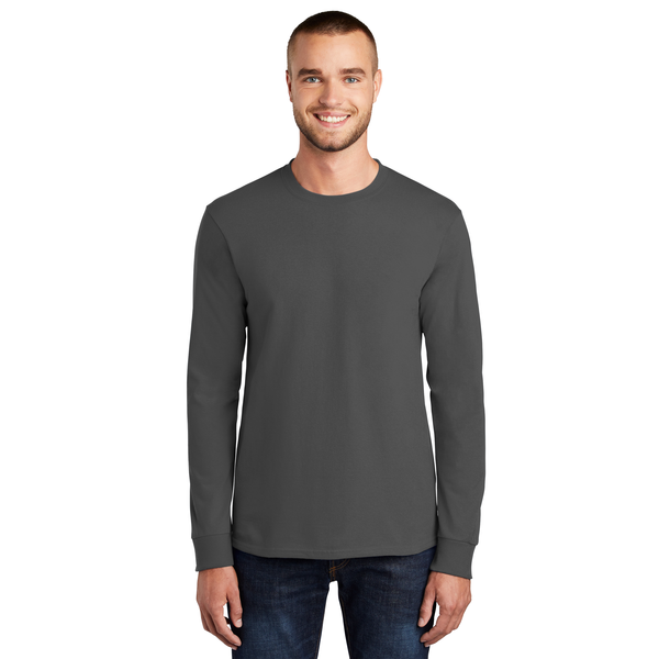 Port & Company® Essential Heavyweight 100% Cotton Full Color Unisex Long Sleeve Tee