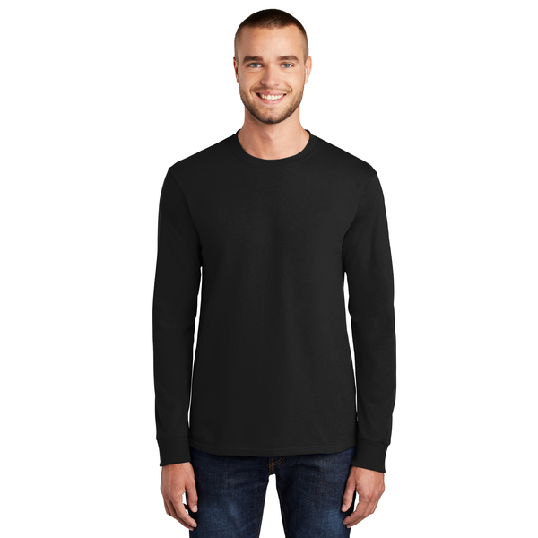 Port & Company® Essential Heavyweight 100% Cotton Full Color Unisex Long Sleeve Tee