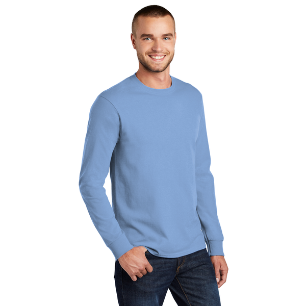 Port & Company® Essential Heavyweight 100% Cotton Full Color Unisex Long Sleeve Tee
