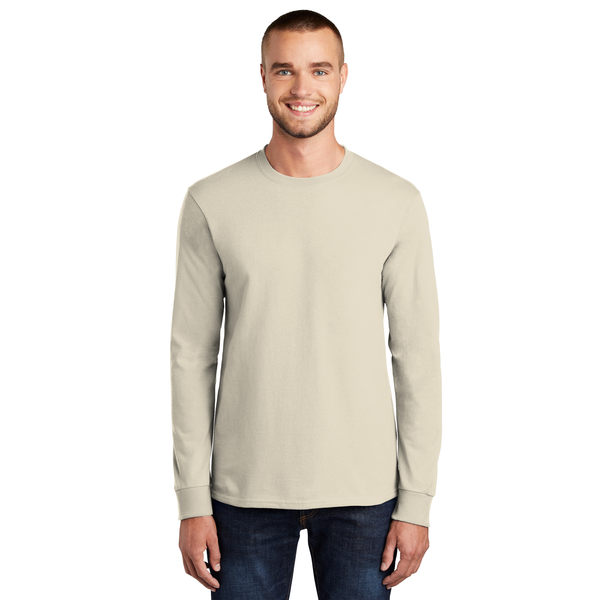 Port & Company® Essential Heavyweight 100% Cotton Full Color Unisex Long Sleeve Tee