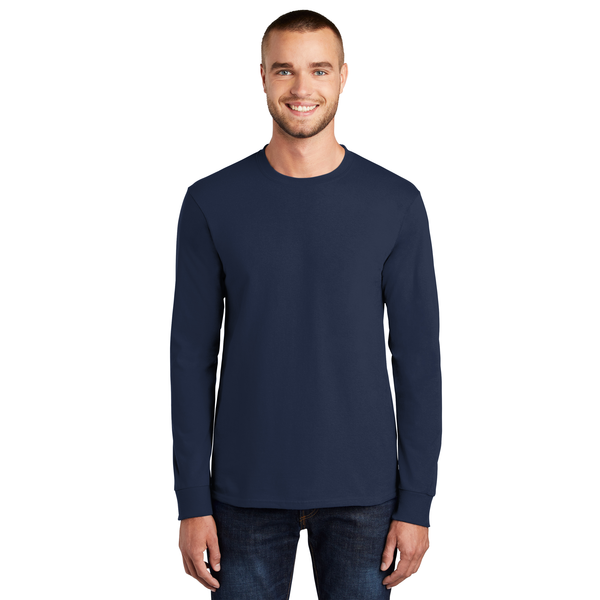 Port & Company® Essential Heavyweight 100% Cotton Full Color Unisex Long Sleeve Tee
