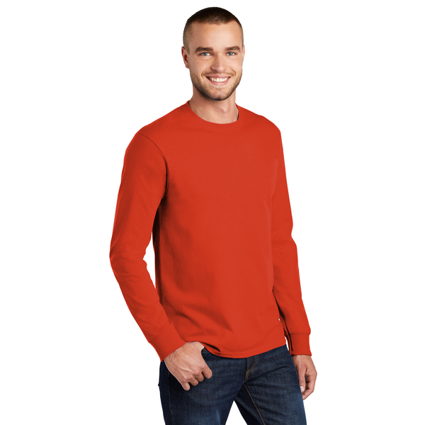 Port & Company® Essential Heavyweight 100% Cotton Full Color Unisex Long Sleeve Tee