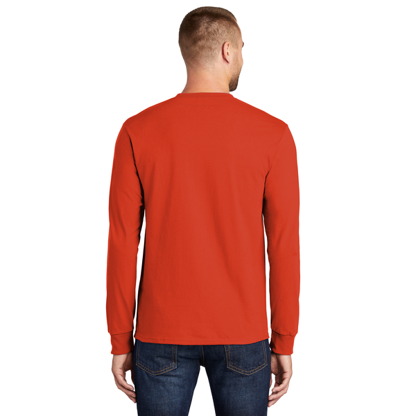 Port & Company® Essential Heavyweight 100% Cotton Full Color Unisex Long Sleeve Tee