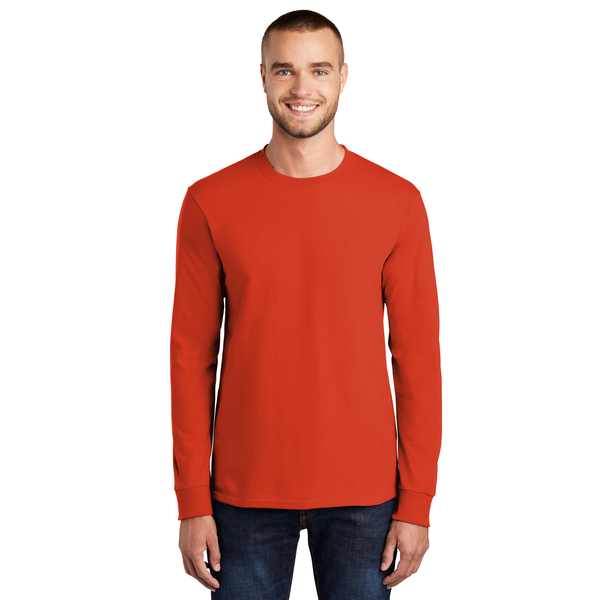 Port & Company® Essential Heavyweight 100% Cotton Full Color Unisex Long Sleeve Tee