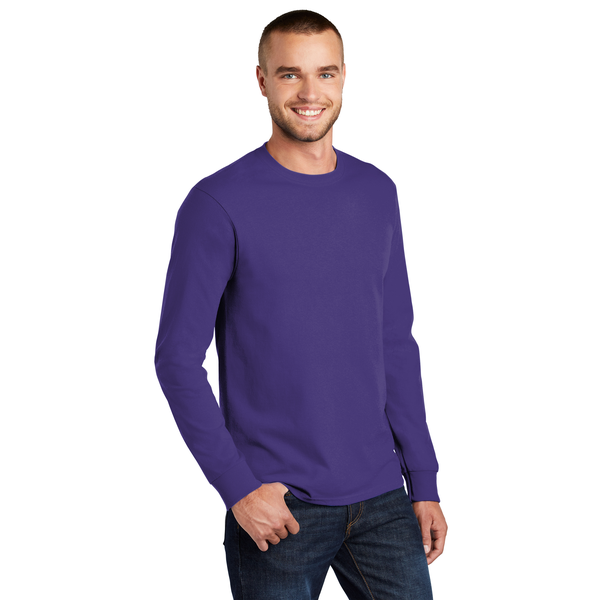 Port & Company® Essential Heavyweight 100% Cotton Full Color Unisex Long Sleeve Tee