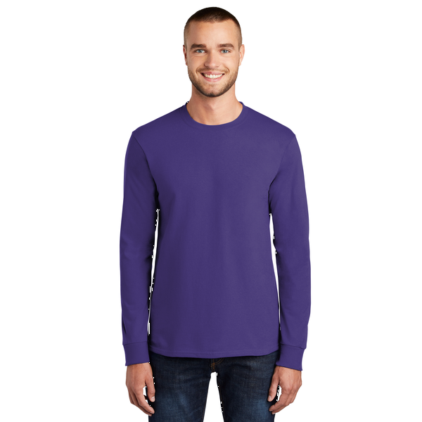 Port & Company® Essential Heavyweight 100% Cotton Full Color Unisex Long Sleeve Tee